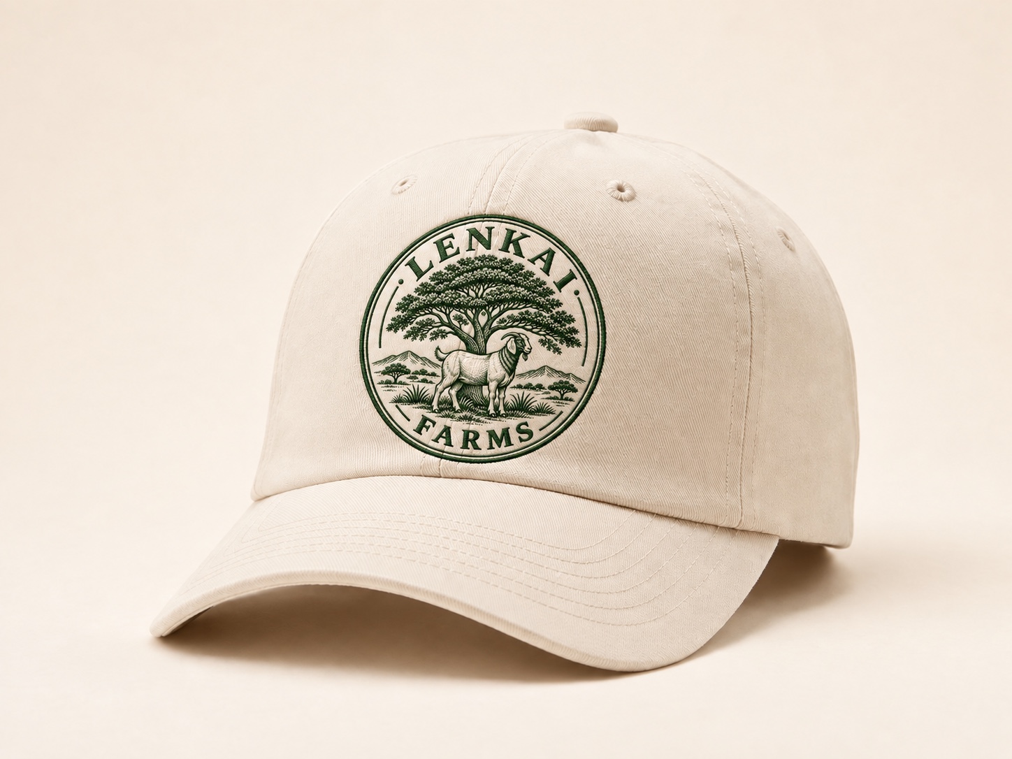 Warm cream Lenkai Farms heritage cap